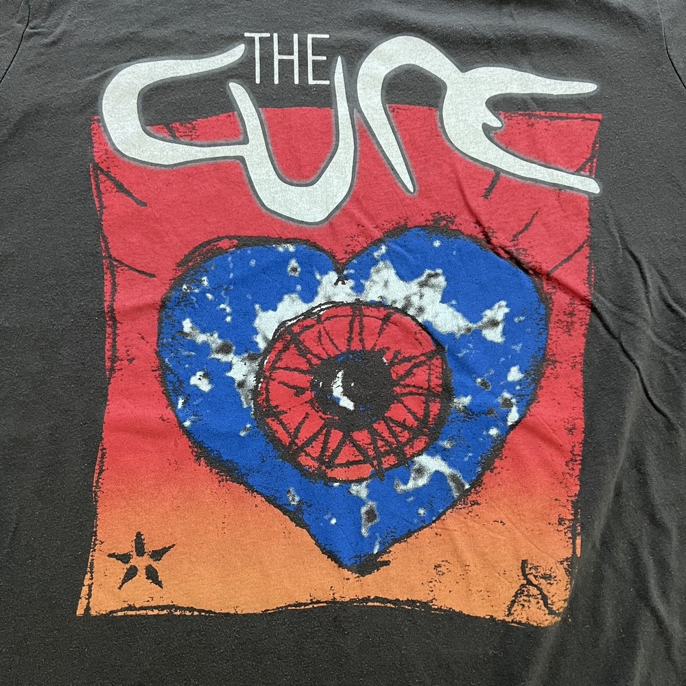The Cure Music Band Mens XL/ Size 3 Grey Cap Sleeve T-Shirt